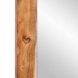 Berkfield Home Mirror 70x50 cm Solid Wood Acacia & Glass in Brown - thumbnail 7
