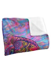 JQ Licensing Royce Mcclure Bohemian Elephant Silky Touch Super Soft Throw Blanket 152 X 127 cm in White - thumbnail 3