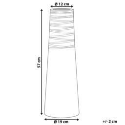 Wyld and Coco Terracotta Co Handcrafted White Decorative Vase Modern Gloss Finish - thumbnail 4