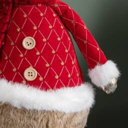 Samuel Alexander 65cm Standing Plush Golden Cupid Christmas Reindeer Decoration in Red - thumbnail 6