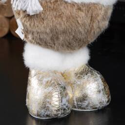 Samuel Alexander 65cm Standing Plush Golden Cupid Christmas Reindeer Decoration in Red - thumbnail 7