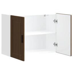 Berkfield Home Kitchen Wall Cabinet Porto Brown Oak Engineered Wood - thumbnail 5