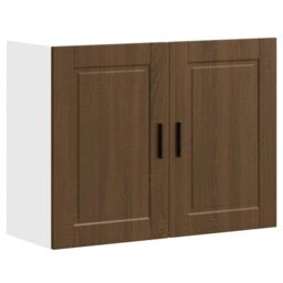 Berkfield Home Kitchen Wall Cabinet Porto Brown Oak Engineered Wood - thumbnail 2