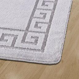 Smart Living Plain Heavy Duty Machine Washable Hallway Kitchen Non Slip Door Mat in Silver - Size: 40 cm x 60 cm - thumbnail 3