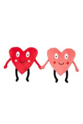 Catherine Lansfield 'Forever Together Sweet Hearts' Magnetic Hands Cushions in Pink - thumbnail 4
