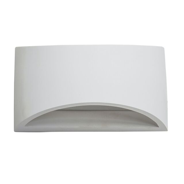 First Choice Lighting Marmo - White G9 Plaster Wall Light - image 1