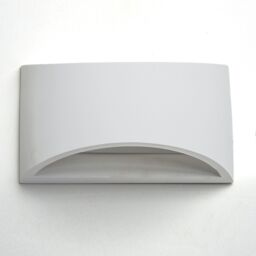 First Choice Lighting Marmo - White G9 Plaster Wall Light - thumbnail 2
