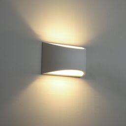 First Choice Lighting Marmo - White G9 Plaster Wall Light - thumbnail 5
