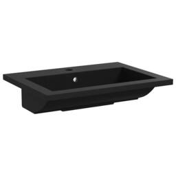 Berkfield Home Granite Basin 600x450x120 mm Black - thumbnail 4