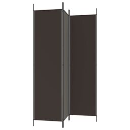 Berkfield Home 3-Panel Room Divider Brown 150x200 cm Fabric - thumbnail 5