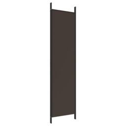 Berkfield Home 3-Panel Room Divider Brown 150x200 cm Fabric - thumbnail 6