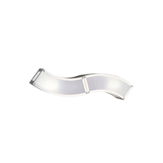 Netlighting Duna E27 Flush Wall Lamp 2 Light E27 Polished Chrome White Acrylic in Grey - image 1