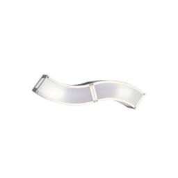 Netlighting Duna E27 Flush Wall Lamp 2 Light E27 Polished Chrome White Acrylic in Grey - thumbnail 1