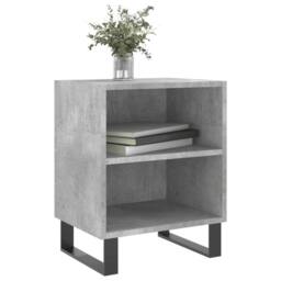Berkfield Home Elegant Bedside Cabinets 2 pcs Concrete Grey 40x30x50 cm Engineer - Size: 40 x 30 x 50 cm - thumbnail 1
