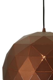 Orsina Small Silver Dome Pendant Light, Geometric Metallic Pendant With Gold Interior, Modern Ceiling Light - thumbnail 5