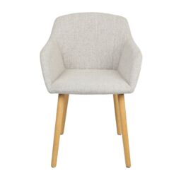 Home Garden Direct Luciano - Dining Chairs in Premium Textured Linen (Set of 2) in Grey - thumbnail 5