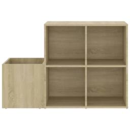 Berkfield Home Hall Shoe Cabinet Sonoma Oak 105x35.5x70 cm Engineered Wood in Light Brown - thumbnail 5