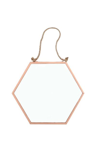 KDMD Small Geometric Mirror in Pink - image 1
