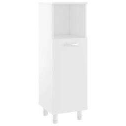 Berkfield Home Bathroom Cabinet White 30x30x95 cm Engineered Wood - Size: 30 x 30 x 95 cm - thumbnail 2