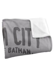 DC Comics Batman The Gotham City Blanket 152 x 127 cm in White - thumbnail 3