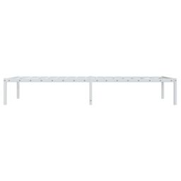 Berkfield Home Metal Bed Frame without Mattress White 90x200cm - Size: 90x200 cm - thumbnail 6