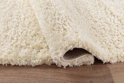 Desire Rugs Modern Elegant Soft Shaggy Rug for Living Rooms - Stylish Area Rugs in Ivory - Size: 60 cm x 110 cm - thumbnail 4