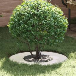 Berkfield Home Plastic Planter White Plastic Large Plastic Planter Round - thumbnail 2