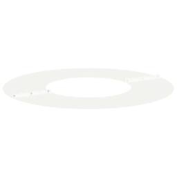 Berkfield Home Plastic Planter White Plastic Large Plastic Planter Round - thumbnail 4