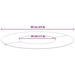 Berkfield Home Plastic Planter White Plastic Large Plastic Planter Round - thumbnail 9