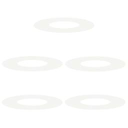 Berkfield Home Plastic Planter White Plastic Large Plastic Planter Round - thumbnail 3