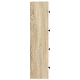 Berkfield Home Bookcase Sonoma Oak 40x24x102 cm Engineered Wood in Brown - Size: 40 x 24 x 102 cm - thumbnail 6