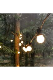 CGC Lighting 'Velma' White LED Festoon Outdoor String Lights