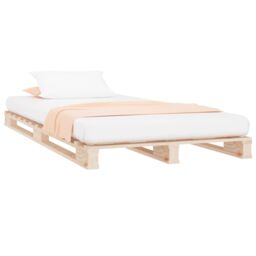 Berkfield Home Pallet Bed 90x200 cm Solid Wood Pine in Brown - thumbnail 3