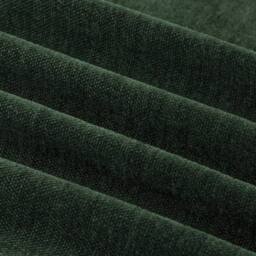 Furn Soft Chenille Blackout Pencil Pleat Curtain Pair in Bottle Green - Size: 229 cm width x 229 cm drop - thumbnail 8