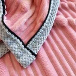 Havendro King - (200cm x 230cm) Pink Soft Fleece Throws Chunky Cord Blanket - Size: 200 cm x 230 cm - thumbnail 2