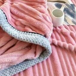 Havendro King - (200cm x 230cm) Pink Soft Fleece Throws Chunky Cord Blanket - Size: 200 cm x 230 cm - thumbnail 3