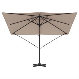 Berkfield Home Patio Umbrella Taupe Large Polyester & Steel - thumbnail 5