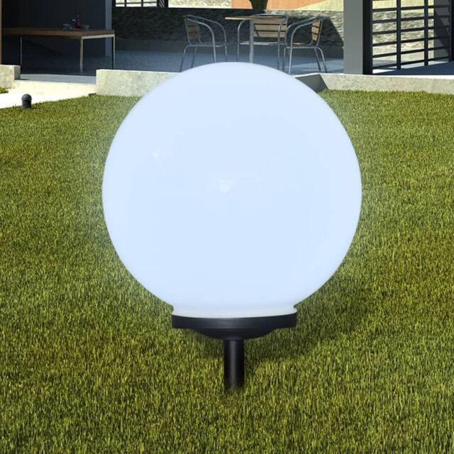 Berkfield Home Outdoor Pathway Lamp LED 40 cm with Ground Spike in White - image 1
