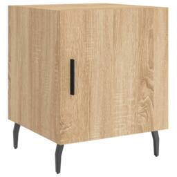 Berkfield Home Modern Bedside Cabinets 2 pcs Sonoma Oak 40x40x50 cm Engineered Wood in Light Tan - Size: 40 x 40 x 50 cm - thumbnail 6