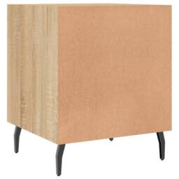 Berkfield Home Modern Bedside Cabinets 2 pcs Sonoma Oak 40x40x50 cm Engineered Wood in Light Tan - Size: 40 x 40 x 50 cm - thumbnail 9