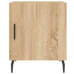 Berkfield Home Modern Bedside Cabinets 2 pcs Sonoma Oak 40x40x50 cm Engineered Wood in Light Tan - Size: 40 x 40 x 50 cm - thumbnail 7