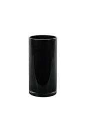 KDMD Cylinder Vase - Black Gloss - H20x10cm - Size: 20x10 cm - thumbnail 2