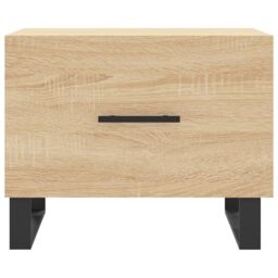 Berkfield Home Coffee Tables 2 pcs Sonoma Oak 50x50x40 cm Engineered Wood in Brown - Size: 50 x 50 x 40 cm - thumbnail 6