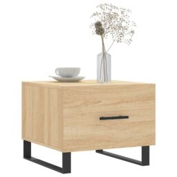 Berkfield Home Coffee Tables 2 pcs Sonoma Oak 50x50x40 cm Engineered Wood in Brown - Size: 50 x 50 x 40 cm - thumbnail 3