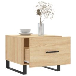 Berkfield Home Coffee Tables 2 pcs Sonoma Oak 50x50x40 cm Engineered Wood in Brown - Size: 50 x 50 x 40 cm - thumbnail 4