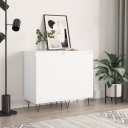 Berkfield Home Sideboards 2 pcs White 40x35x70 cm Engineered Wood - Size: 40 x 35 x 70 cm - thumbnail 2