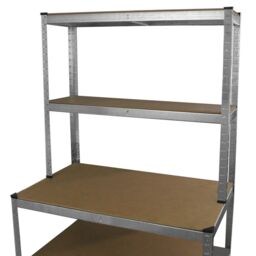 Monstershop Monster Racking Galwix Workbench Shelving Unit in Silver - thumbnail 2