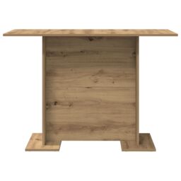 Berkfield Home Dining Table Artisan Oak 110x60x75 cm Engineered Wood in Brown - Size: 110 x 60 x 75 cm - thumbnail 5