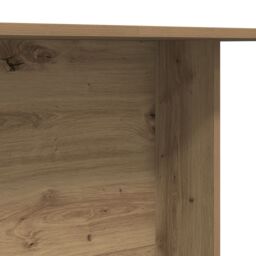 Berkfield Home Dining Table Artisan Oak 110x60x75 cm Engineered Wood in Brown - Size: 110 x 60 x 75 cm - thumbnail 8