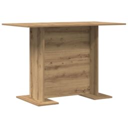 Berkfield Home Dining Table Artisan Oak 110x60x75 cm Engineered Wood in Brown - Size: 110 x 60 x 75 cm - thumbnail 7